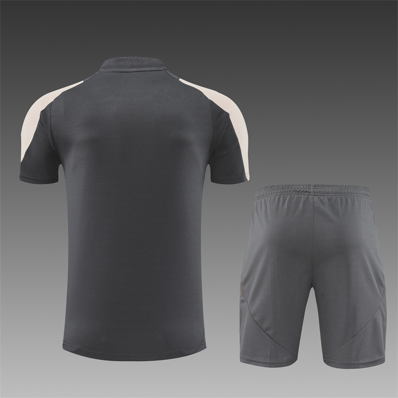 2024/2025 Real Madrid Grey And Pink Purple Training Wear Suit Shirt