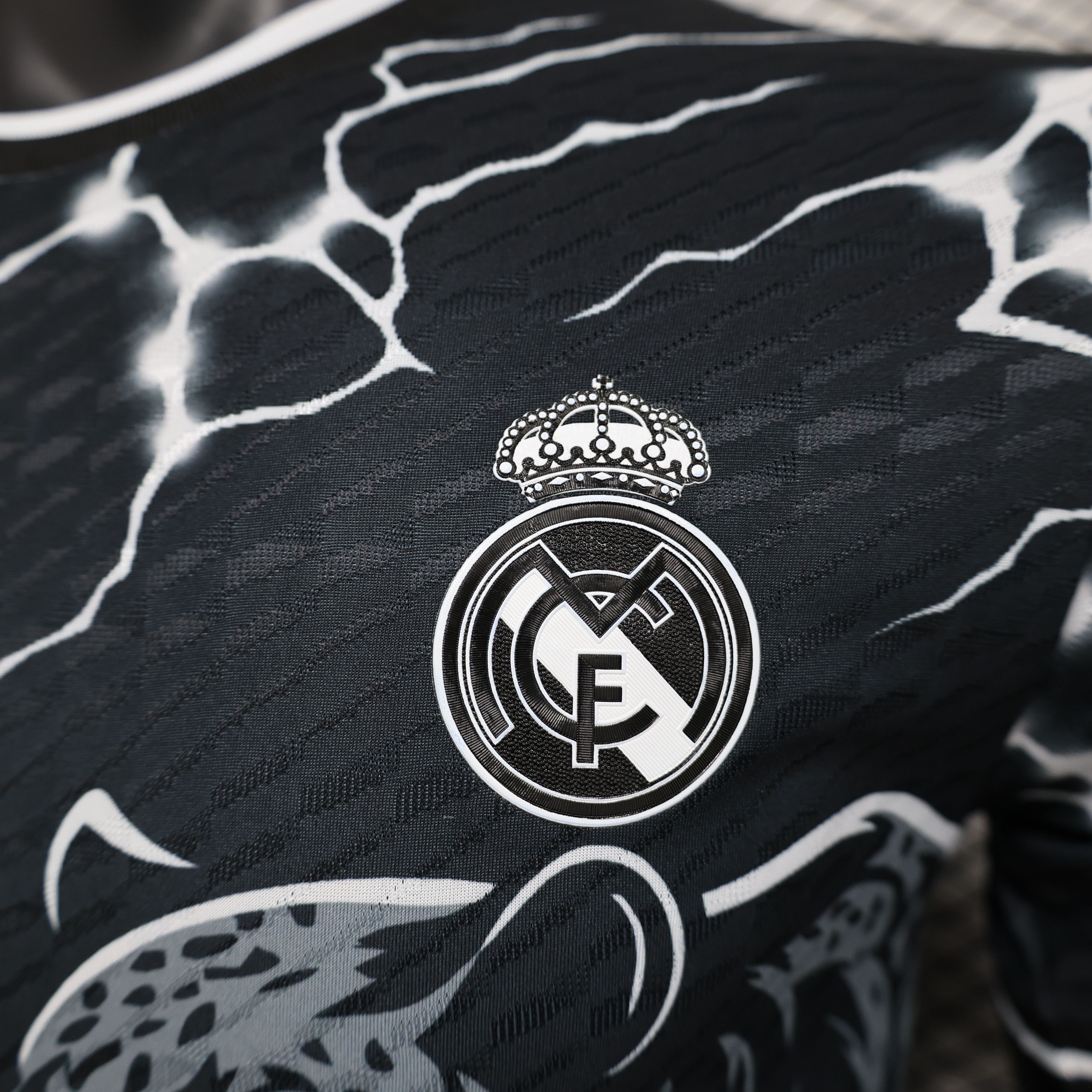 2024/2025 Real Madrid Black Leopard Special Edition Football Jersey For Player Version