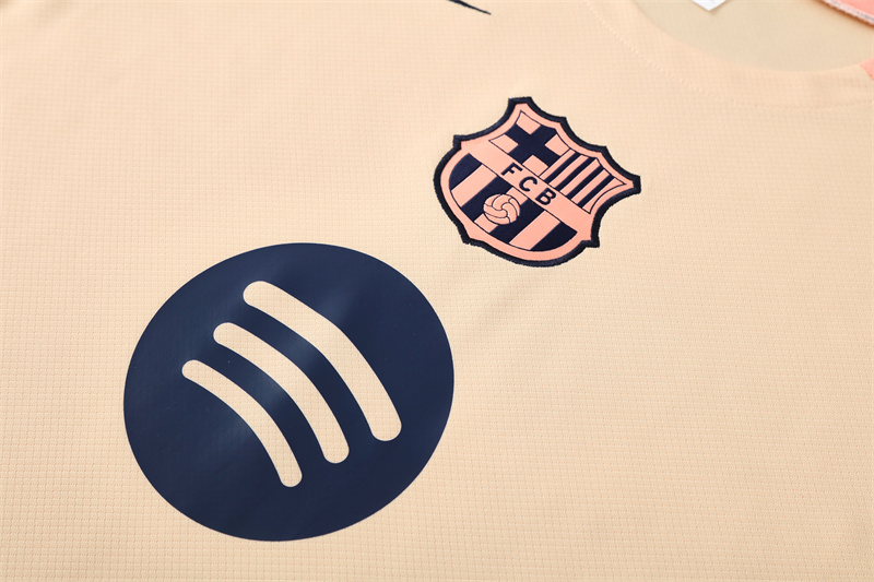 2025/2026 Barcelona Beige Training Wear Suit Shirt