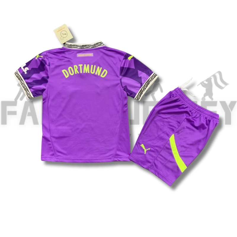 25/26 Dortmund Purple Goalkeeper Jersey(For Kids)