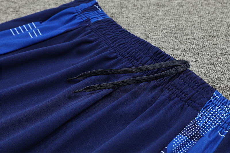 2024/2025 Al-Nassr Half-Pull Training Suit Royal Blue Football Shirt