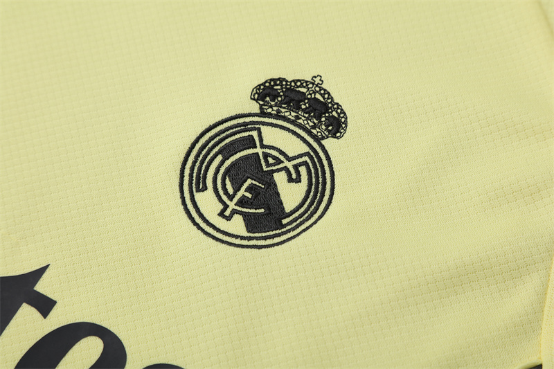 2025/2026 Real Madrid yellow Training Wear Suit Shirt