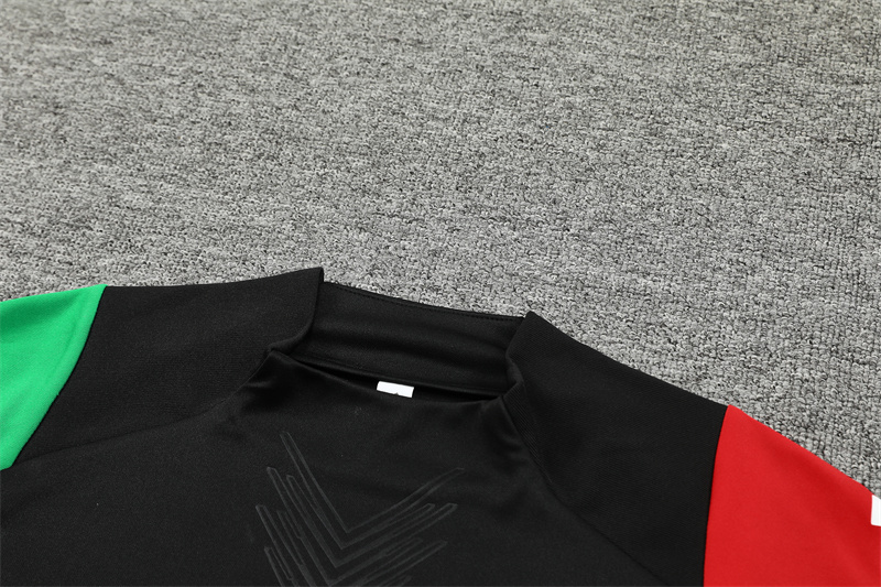 2024/2025 Arsenal Black Half-Pull Training Suit Player Edition Football set