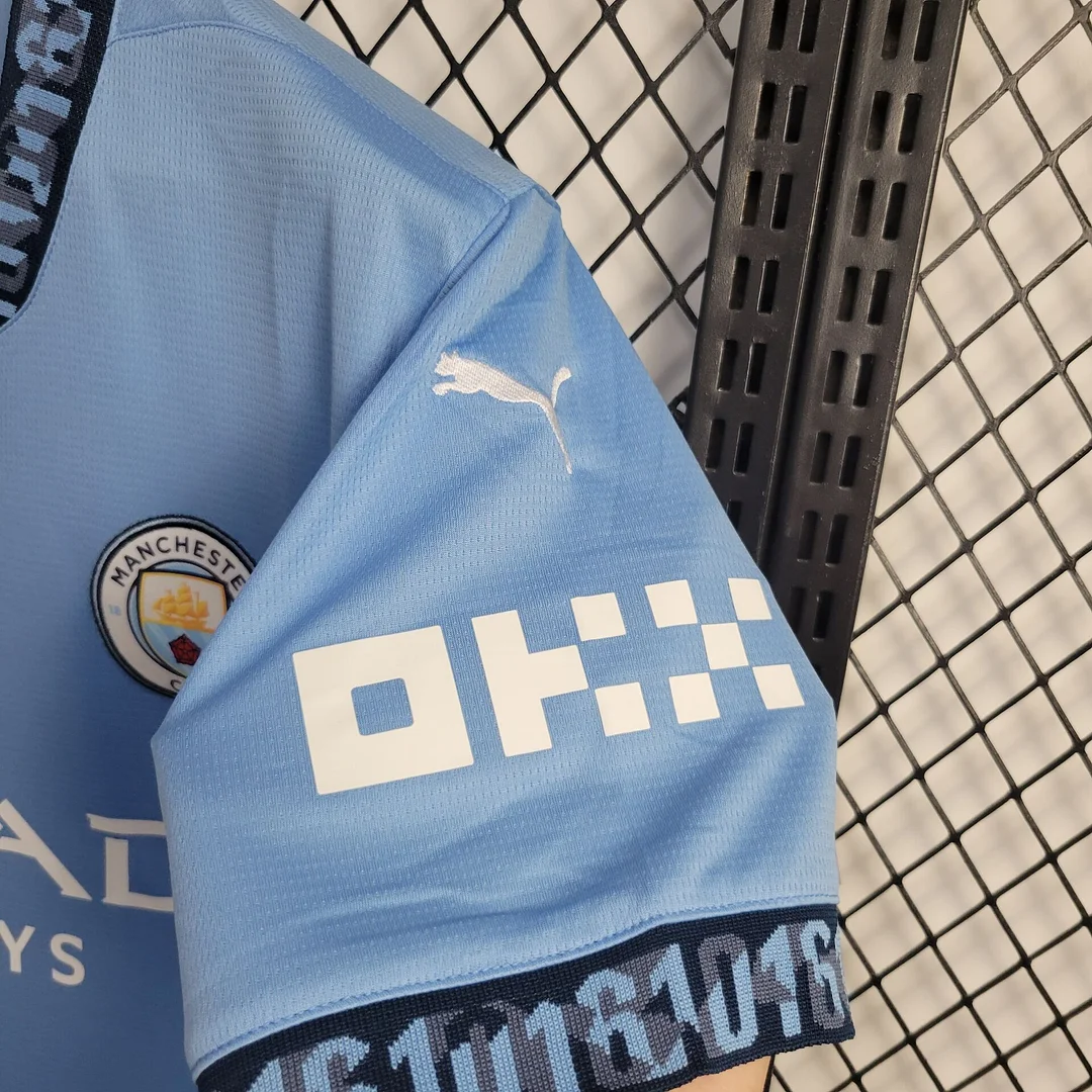 2024/2025 Manchester City Home Football Shirt For Fans Version