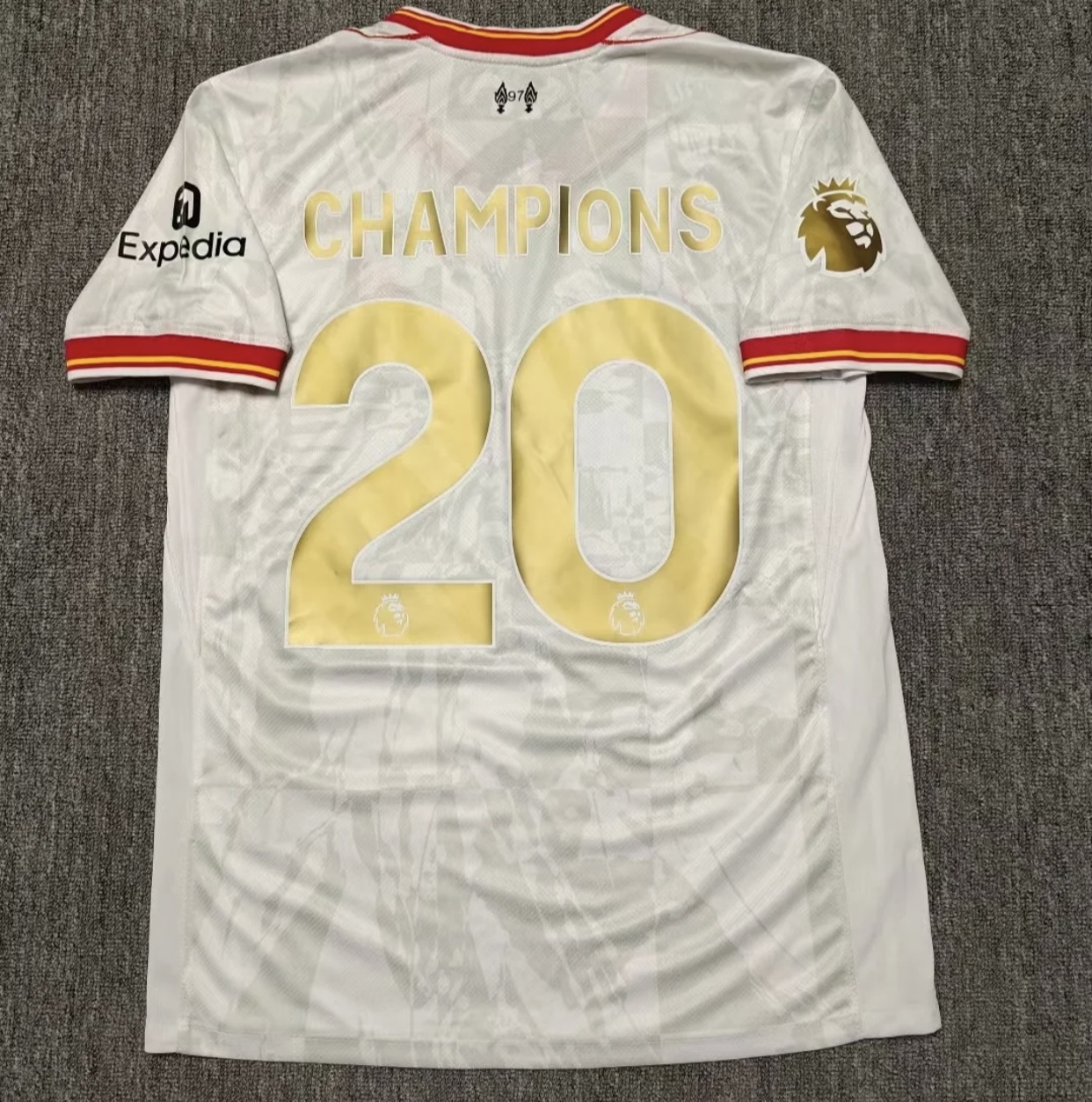 2024/2025 Liverpool 2th Away EPL league Champions 25 Football Jersey( Player Edition )