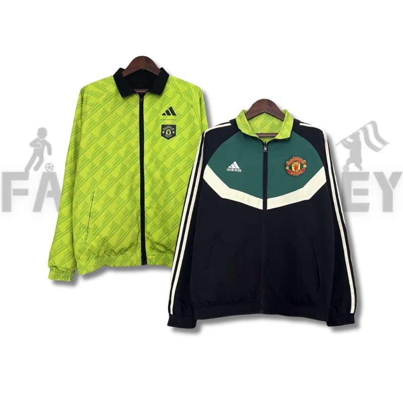 2024/2025 manchester united (black-green) Reversible Windbreaker Football Shirt