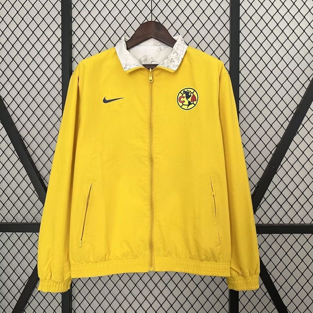 2024/2025 Club América(Yellow and White)Double-sided Windbreaker Football Jersey
