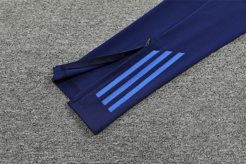 2024/2025 Al-Nassr Half-Pull Training Suit Royal Blue Football Shirt