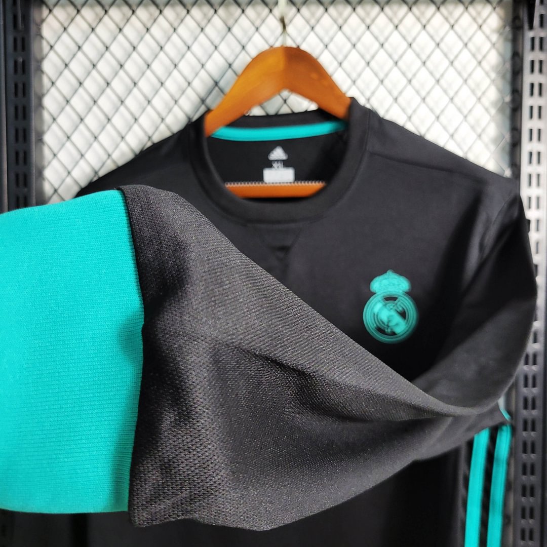 2017/2018 Real Madrid Retro Long Sleeve Away Football Shirt