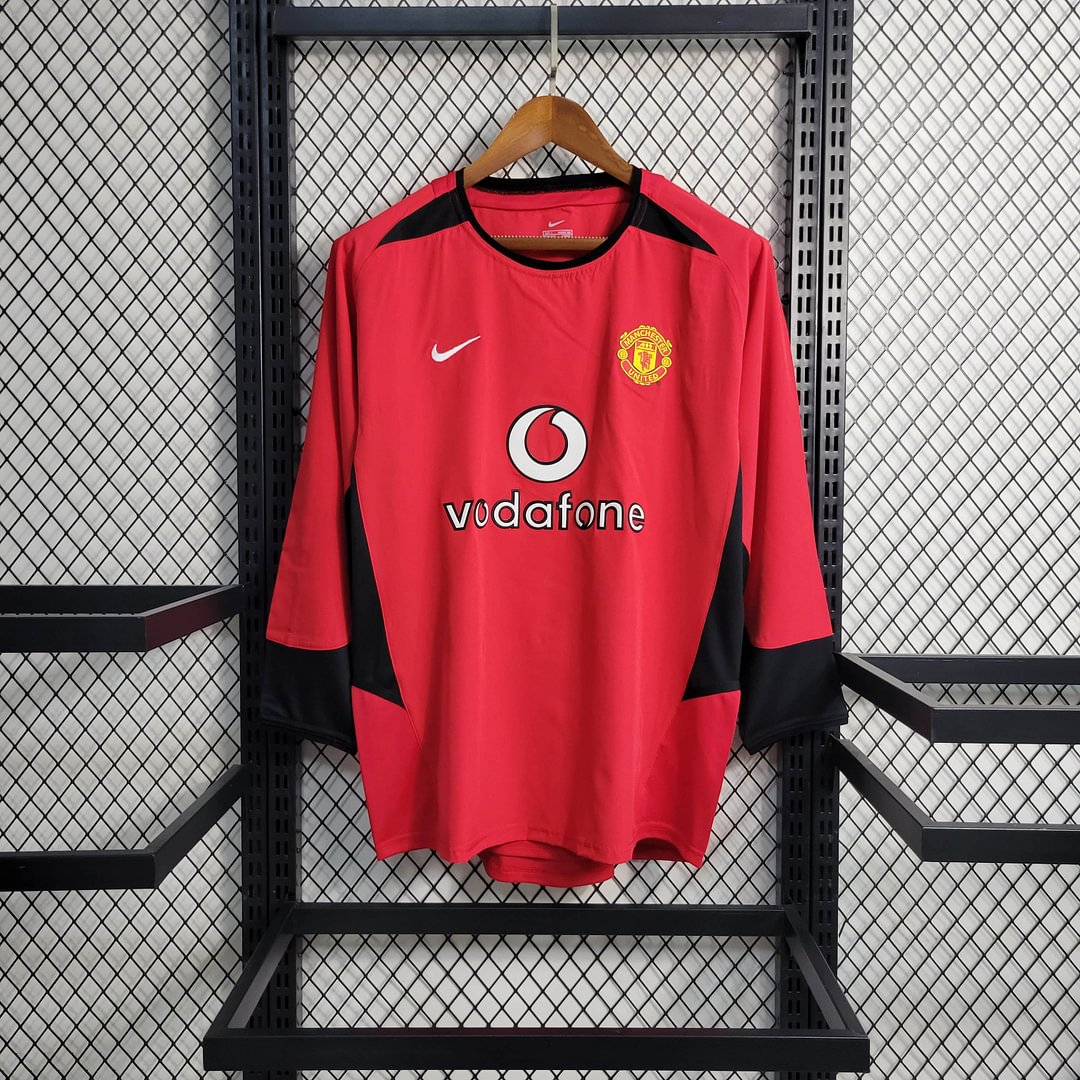 2002/2004 Manchester United Vintage Long Sleeve Home Football Jersey