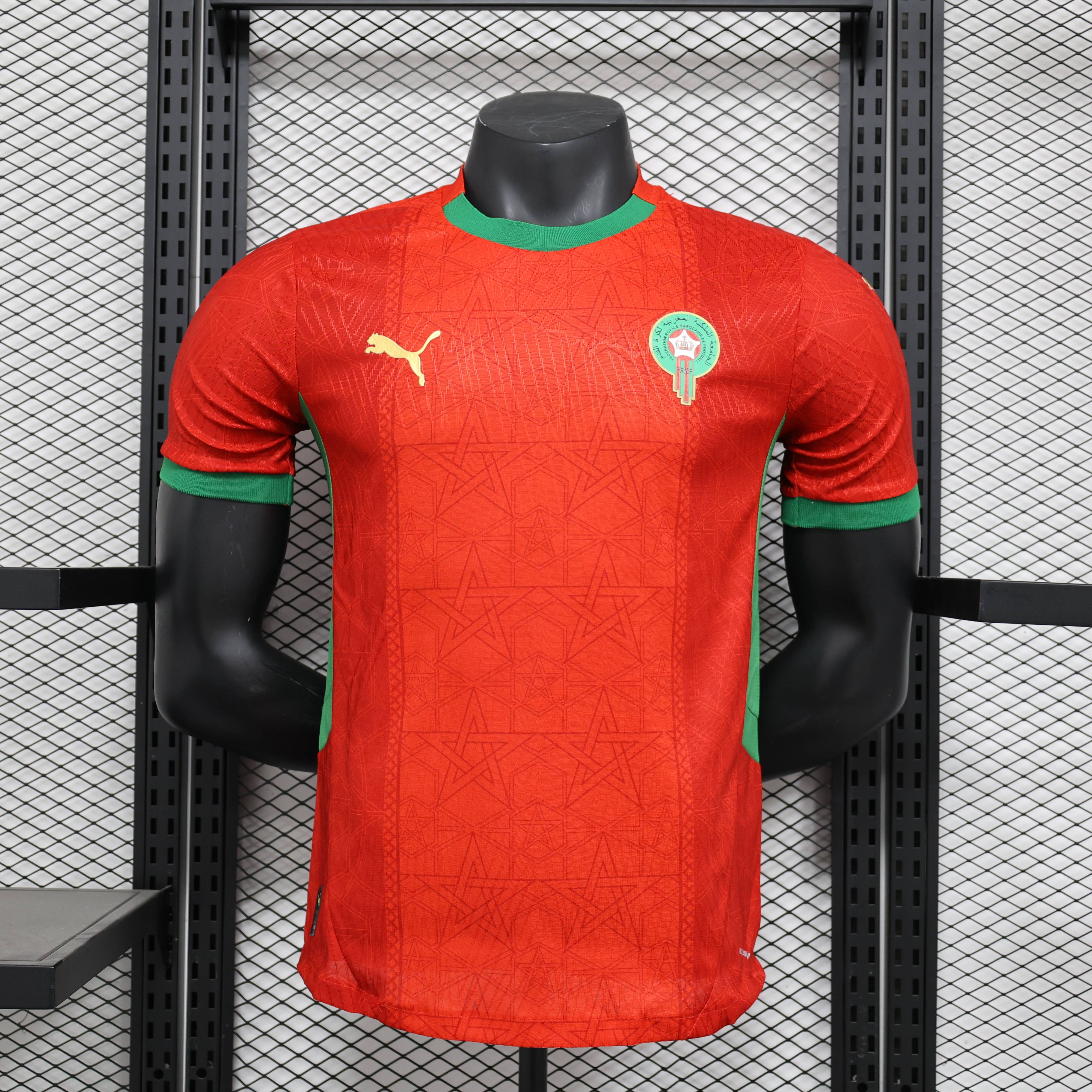 2024/2025 Morocco Home Football Jersey(Players Edition )