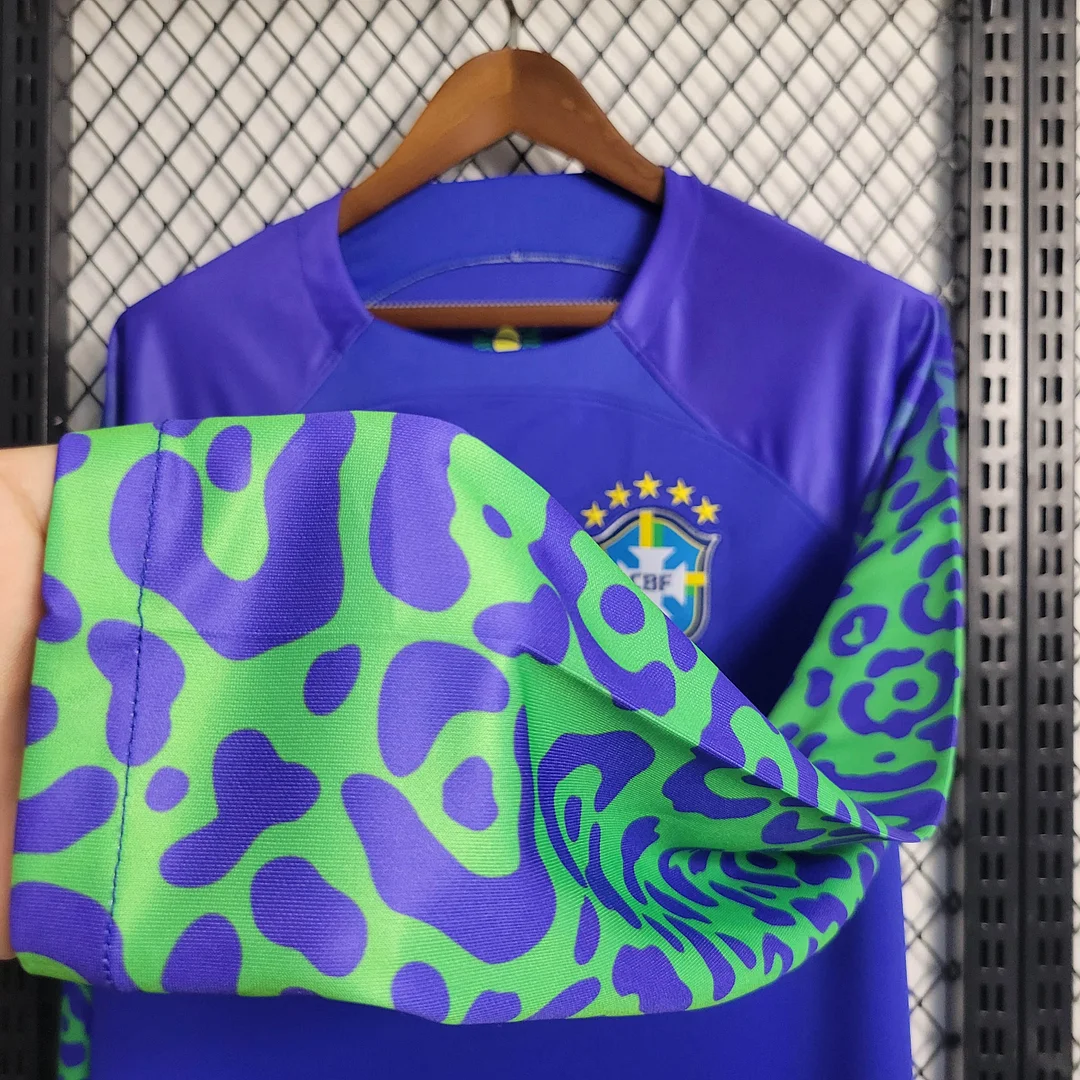 2023 Brazil Long Sleeve Away Football Shirt