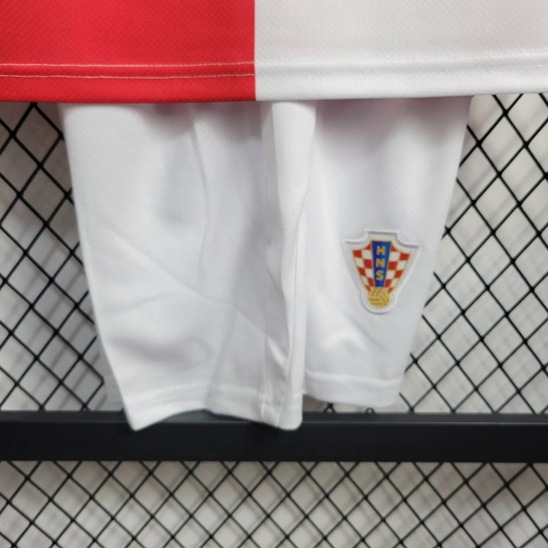 2024 Croatia Home Football Shirt Kids