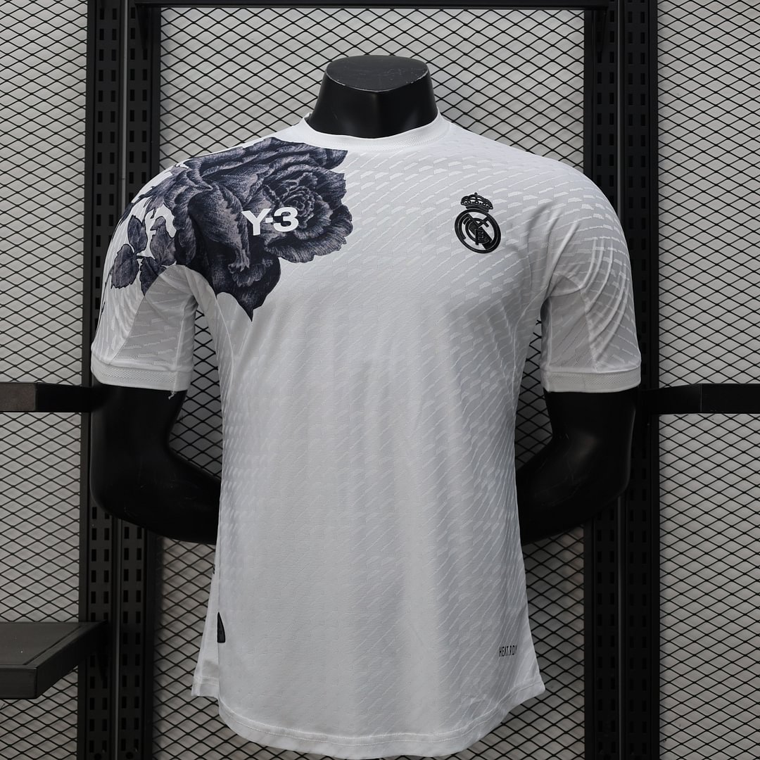 2024/2025 Real Madrid Y-3 White Rose Special Edition Football Shirt For Player Version