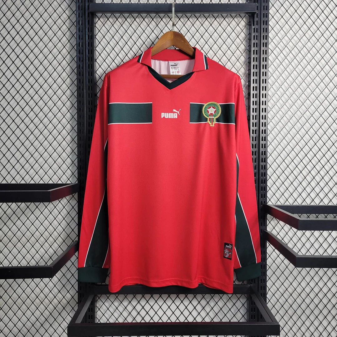 1998 Retro Long Sleeve Morocco Third Away Football Shirt( Fans Edition )