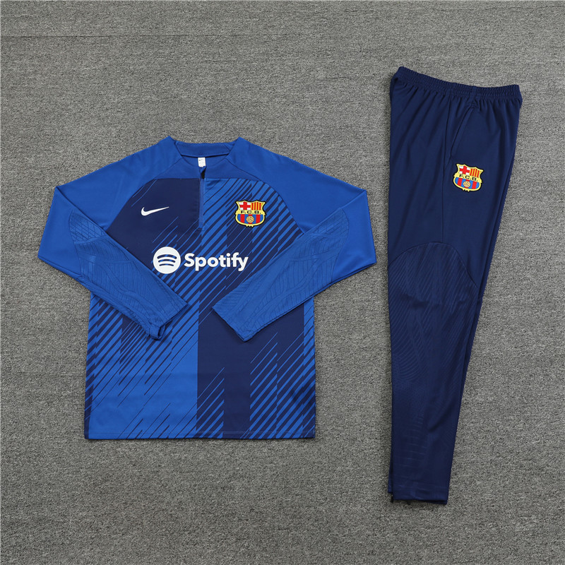 2025/2026 Barcelona Royal Blue Half-Pull Training Suit