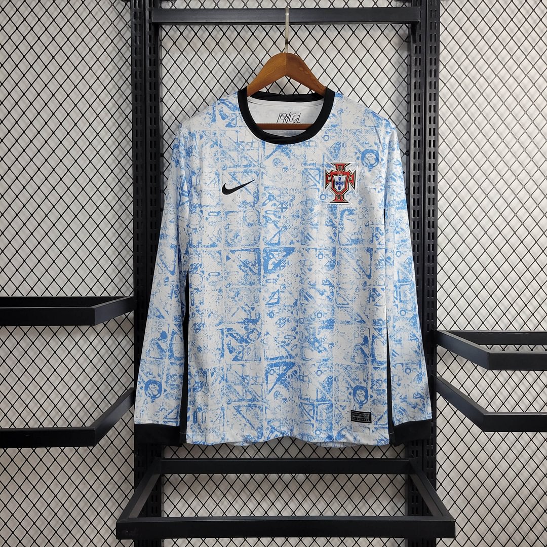 2024 Long Sleeve Portugal Away Football Shirt