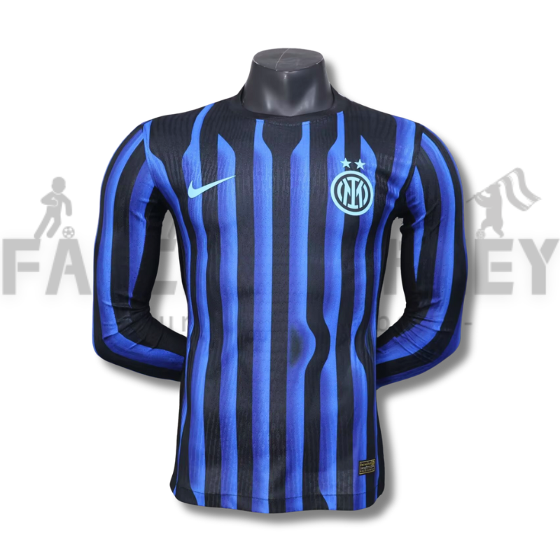 2025/2026 Inter Milan Home Long Sleeves Football Jerseys(Player Version)