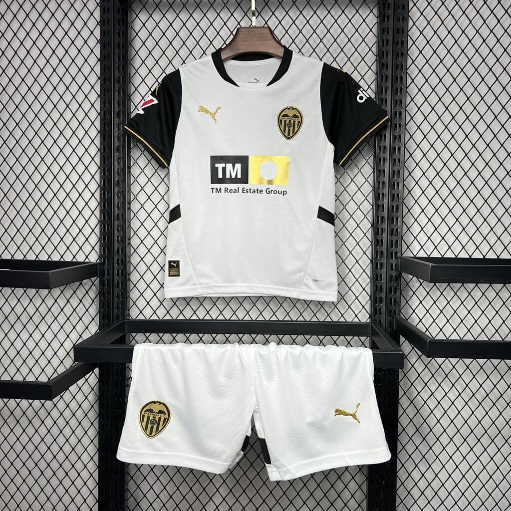 2024/2025 Valencia Home Football Shirt Kids Size