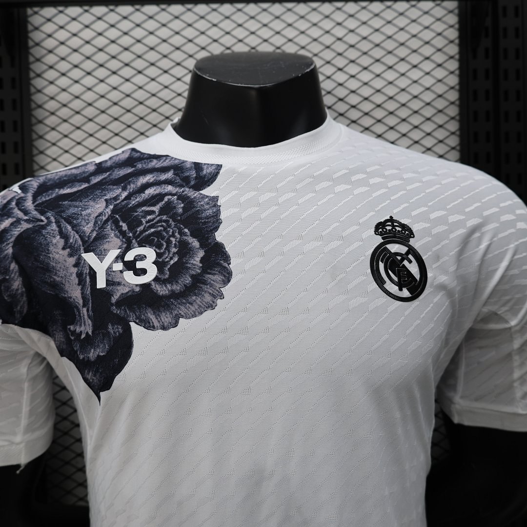 2024/2025 Real Madrid Y-3 White Rose Special Edition Football Shirt For Player Version