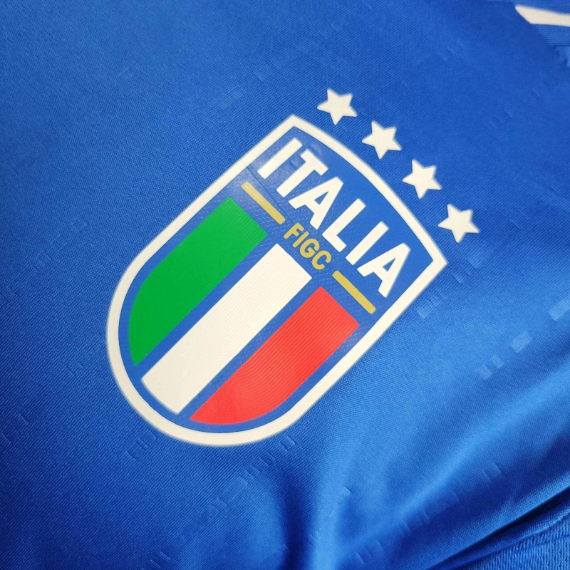 2024 Italy Long Sleeve Home Football Shirt(Player Version )
