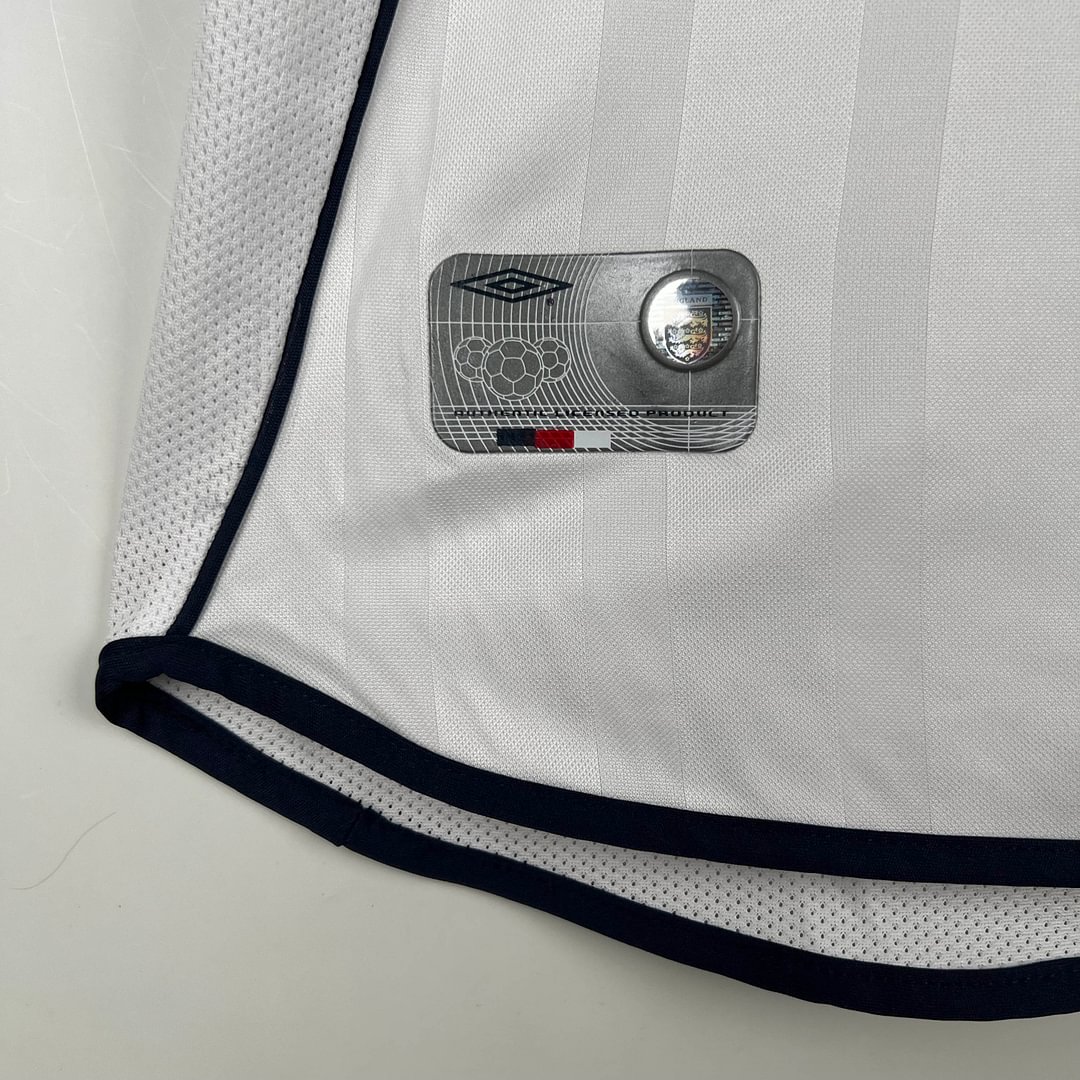 2002 Retro England Home Football Shirt