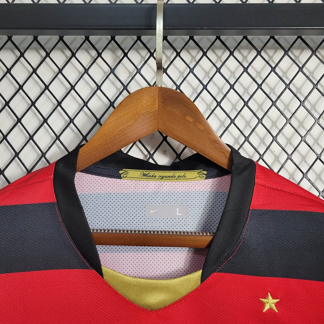 2008/2009 Flamengo Retro Long Sleeve Home Football Shirt