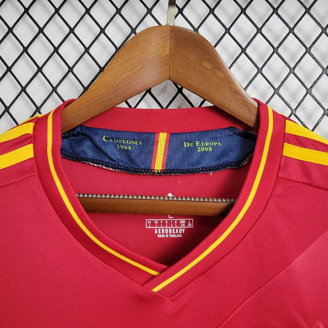 2012 Spain Retro Home Football Shirt