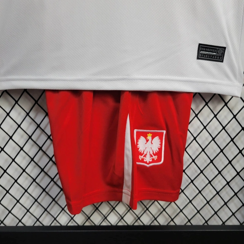 2024 Poland Home Football Shirt Kids Size
