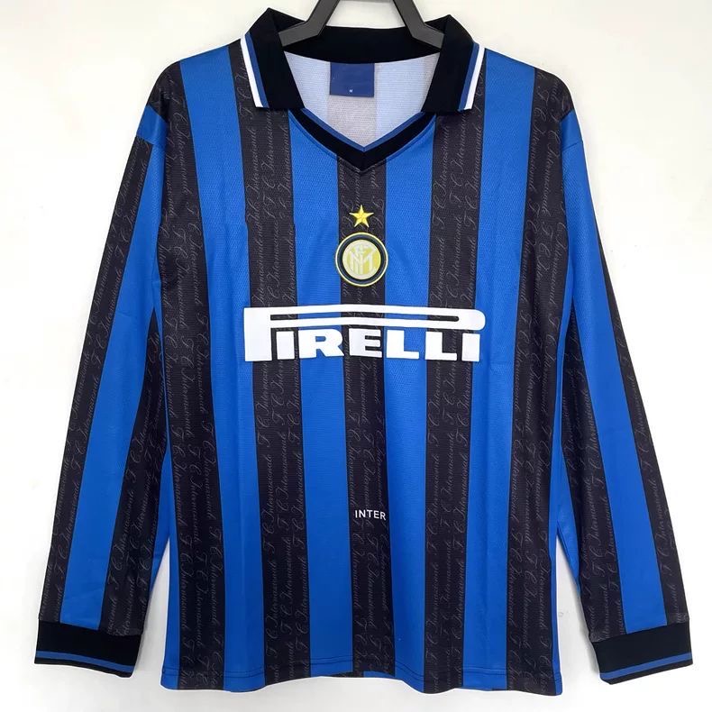 1997/1998 Retro Inter Milan Home Long Sleeves Football Shirt