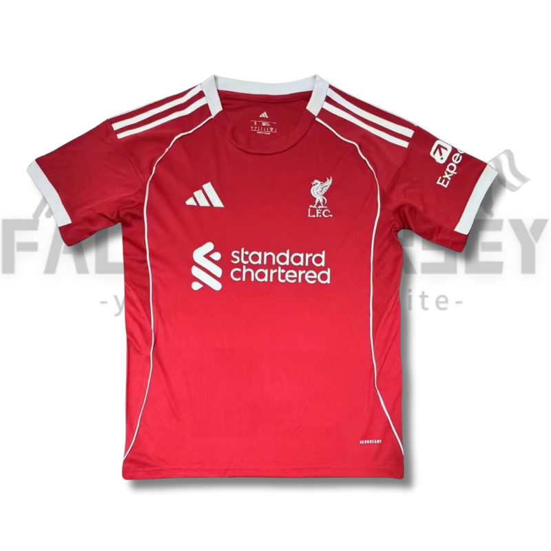2025/2026 Liverpool Red Home Football Jersey(Fans version)