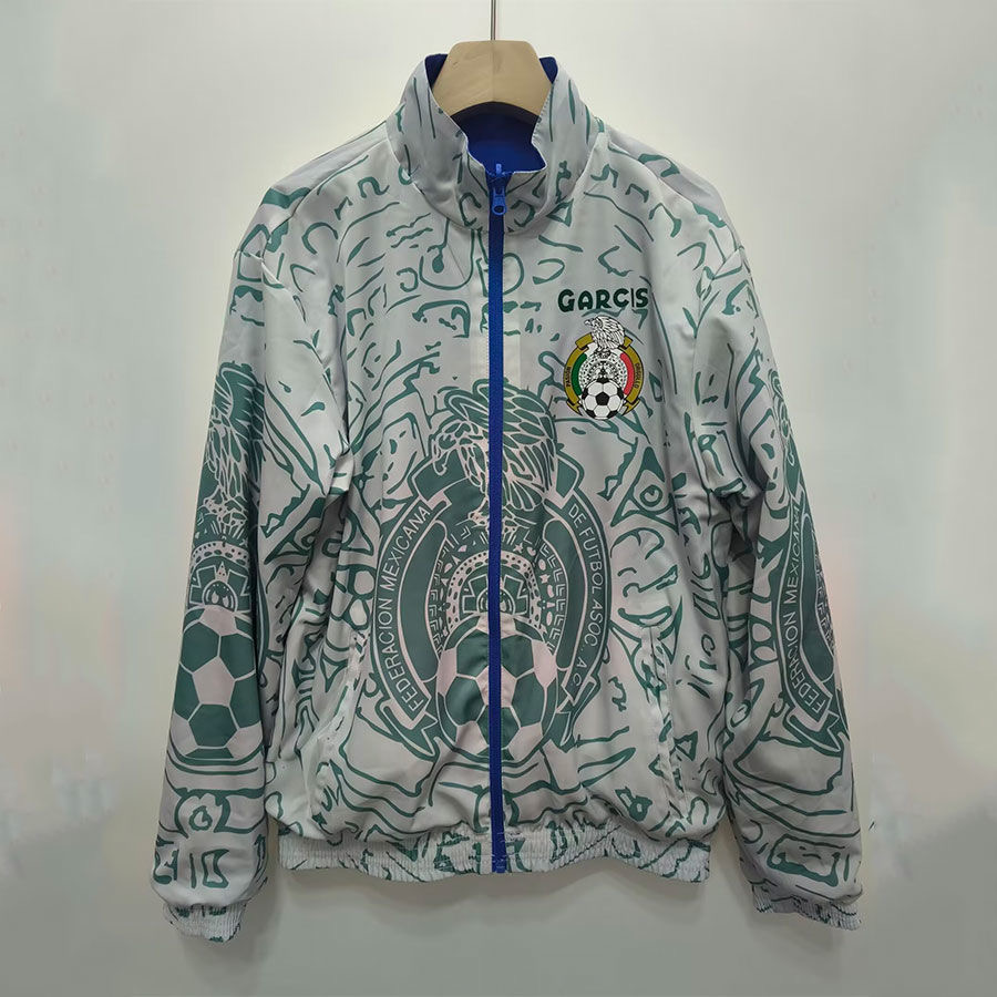 1999/2000 Mexico Retro Reversible Windbreaker(Blue)Football Shirt