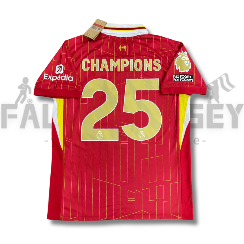 2024/2025 Liverpool Home EPL league Champions 25 Football Jersey( Player Edition )