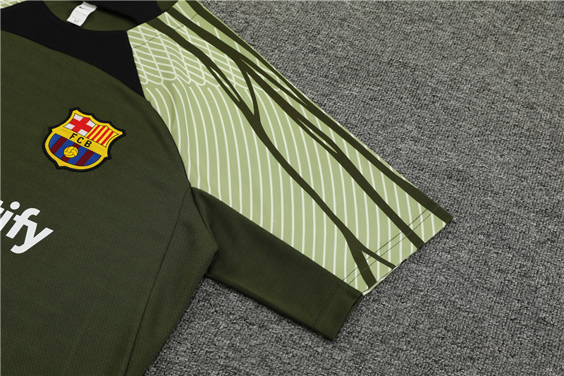 2025/2026 Barcelona Green Training Wear Suit Shirt