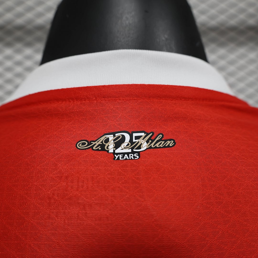 2024/2025 Player Version Long Sleeve AC Milan Home Football Shirt