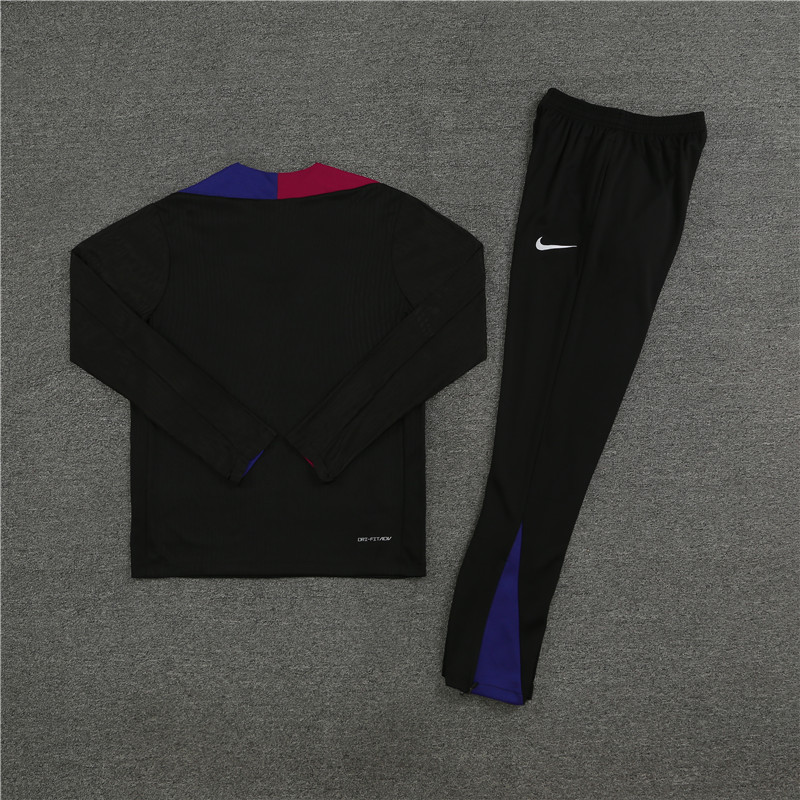 2024/2025 Barcelona Black Half-Pull Training Suit