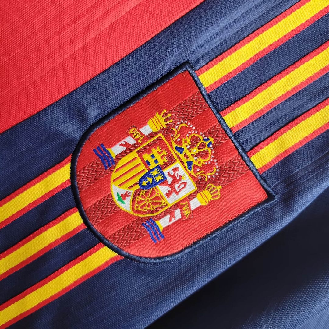1996 Spain Retro Home way Football Shirt