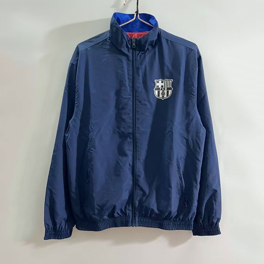 1995-1997 Barcelona(Red and Blue)Double-sided Windbreaker Football Jersey