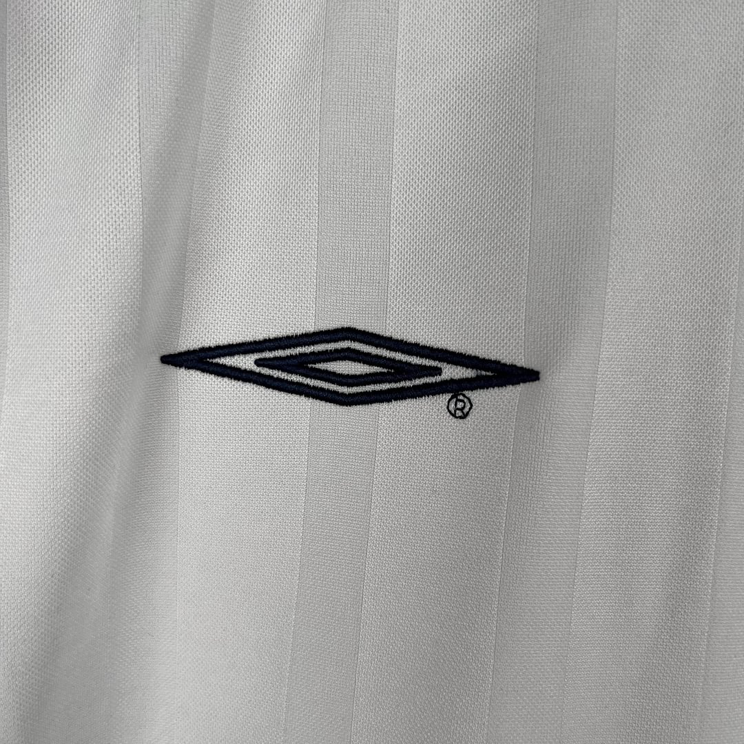2002 England Retro Long Sleeve Home Football Shirt