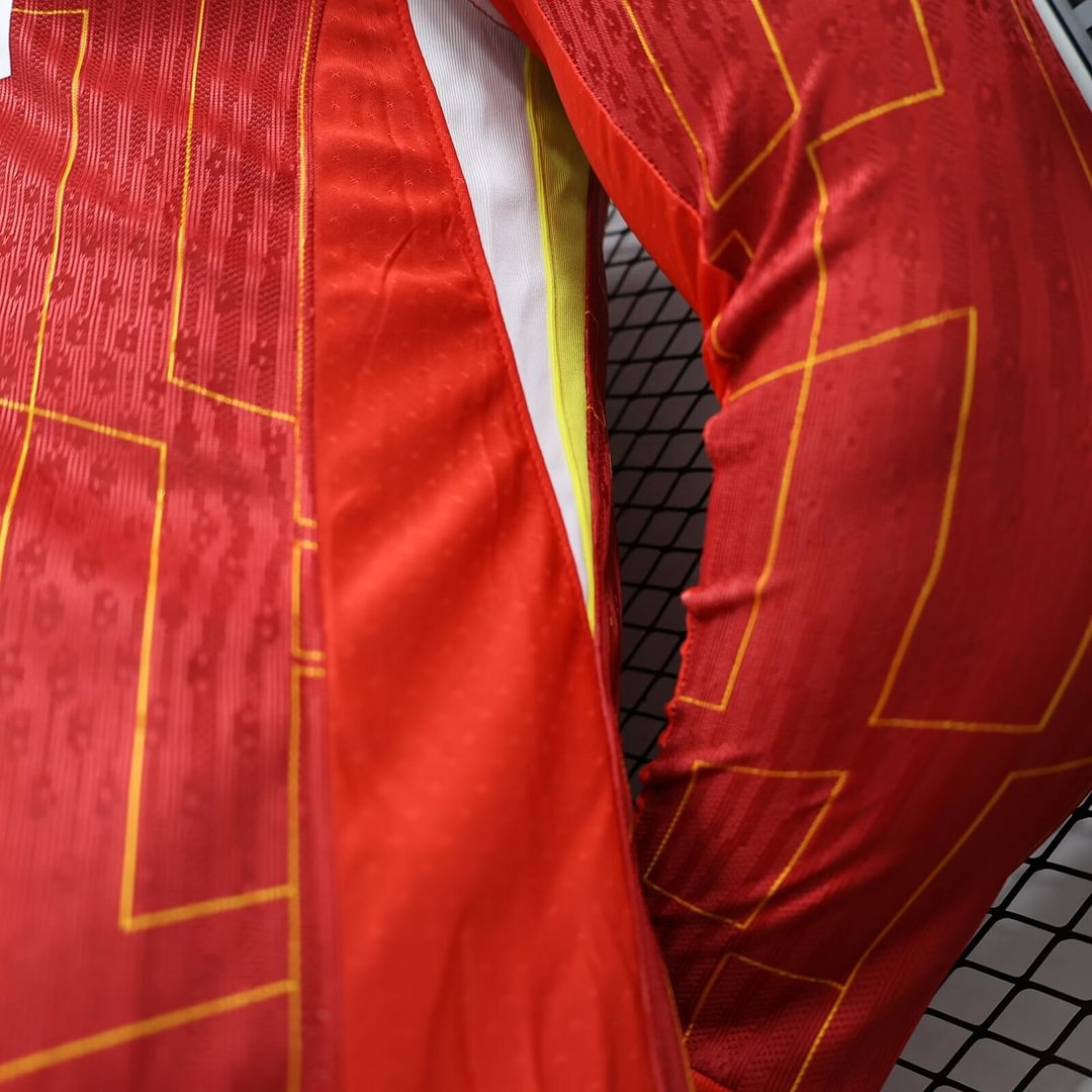 2024/2025 Liverpool Home Long Sleeve Football Shirt(Player Version)