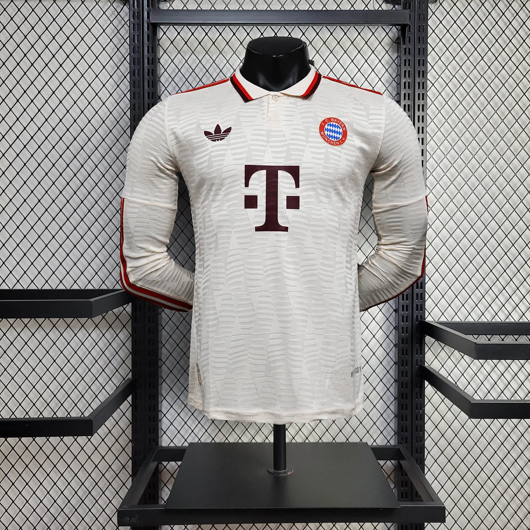 2024/2025 Bayern Munchen Long Sleeve Third Away Football Shirt For Player Version