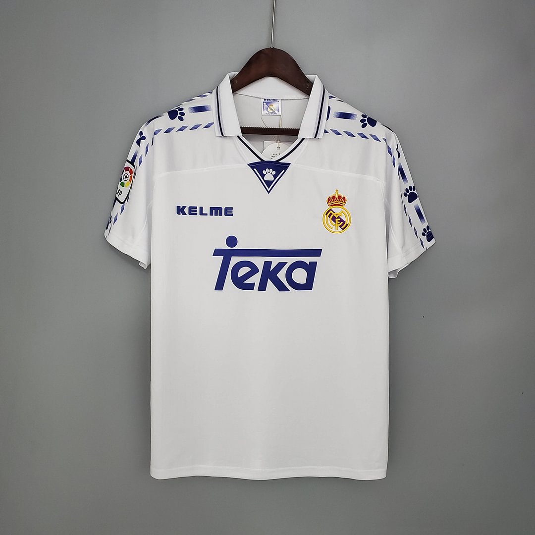 1996/1997 Real Madrid Retro Home Football Shirt