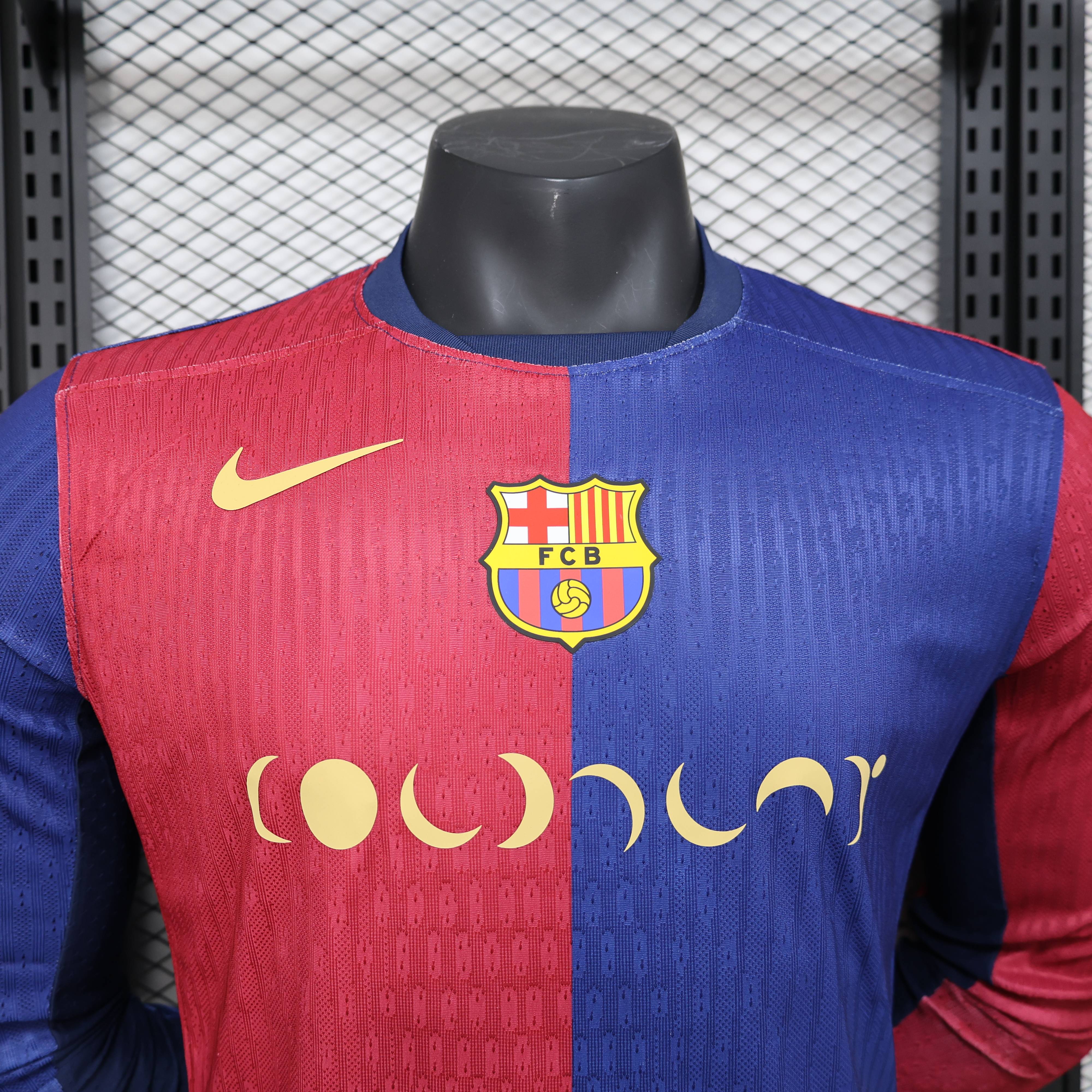 2024/2025 Barcelona Home Long Sleeve Jersey(Player Edition)