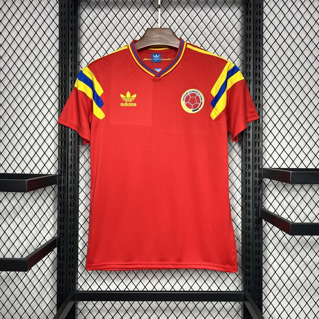 1990 Retro Colombia Home Football Shirt( Fans Edition )