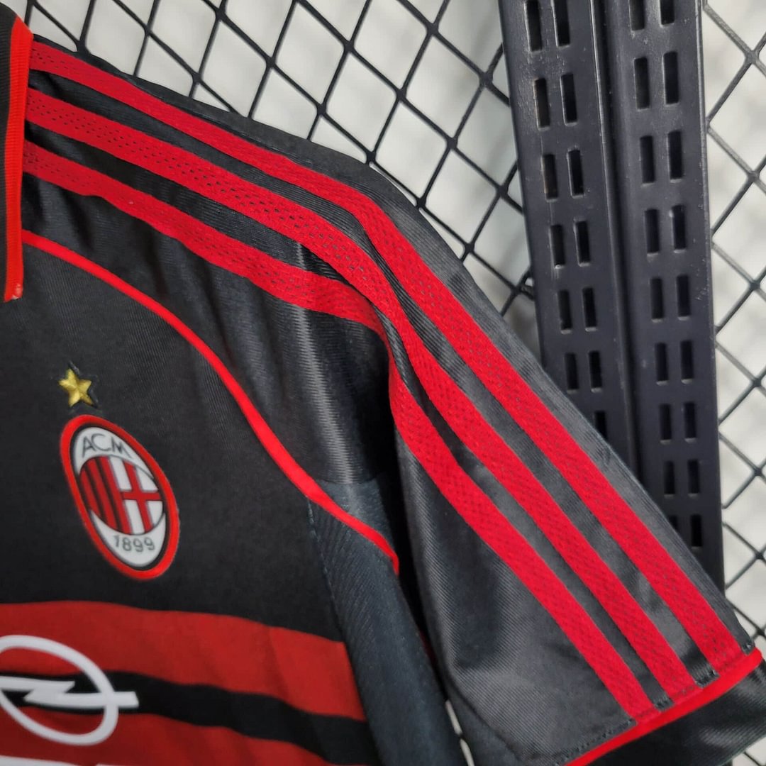 1998/1999 AC Milan Black Retro Third Away Football Shirt
