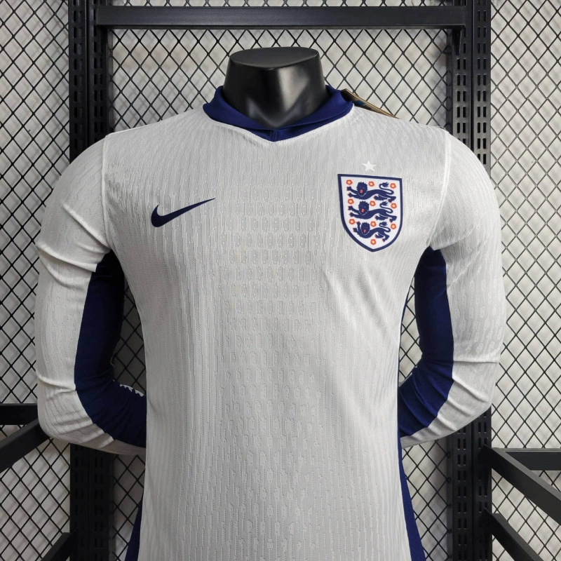 2024 England Long Sleeve Home Football Shirt ( Player Edition )