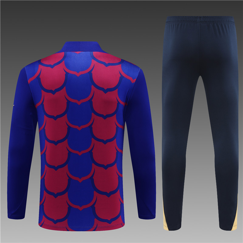 2024/2025 Barcelona Red and Blue Training Camouflage Jersey
