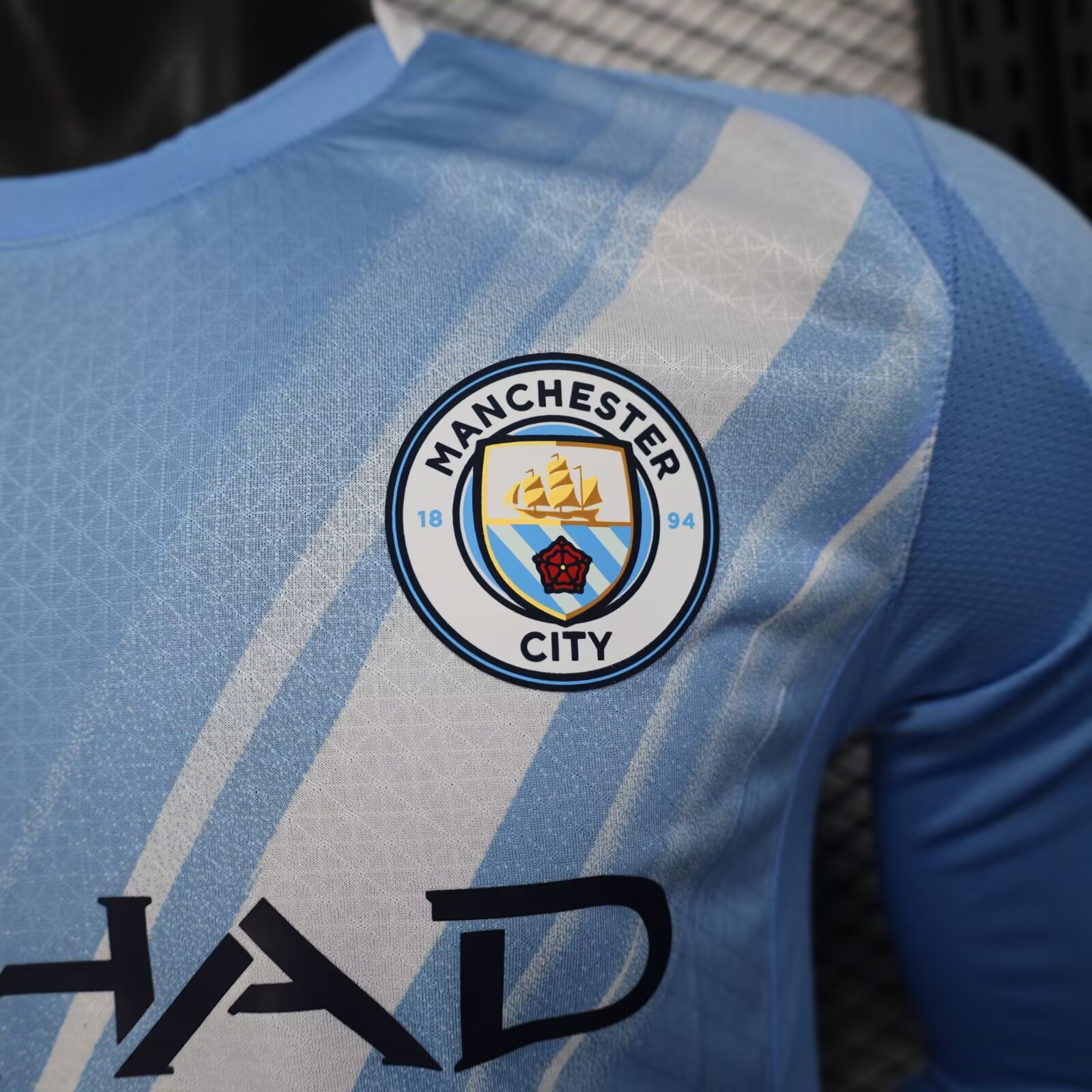 2025/2026 Manchester City Home Long Sleeves Football Jersey(Player Version)