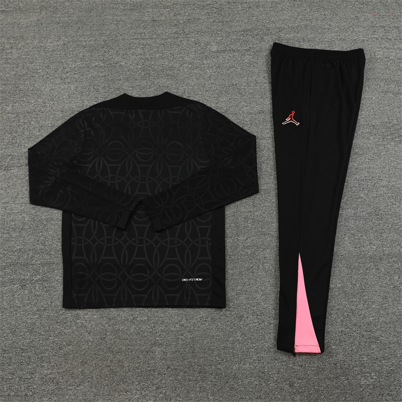 2024/2025 Paris Saint-Germain Black Gold Half-Pull Training Suit