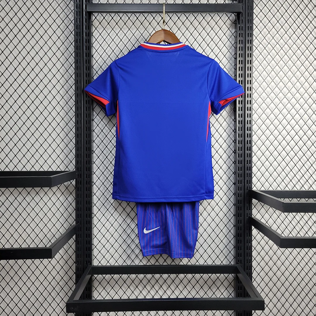2024 France Home Football Shirt Kids Size